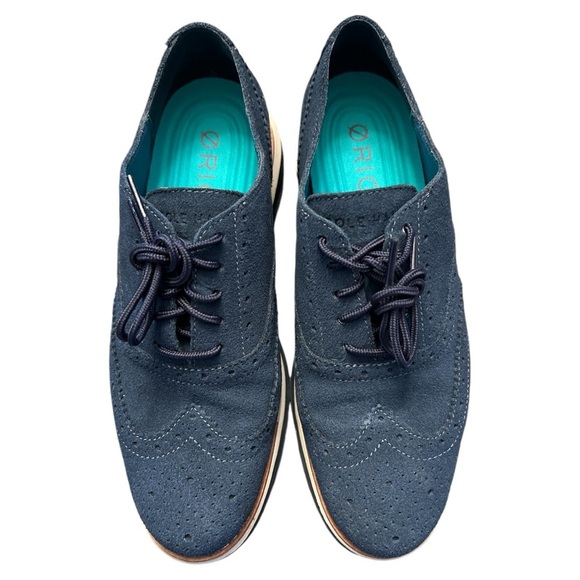 NIB Cole Haan OG Cloud Energy Twin Oxford women’s Navy Blue size 6.5 - Picture 4 of 5